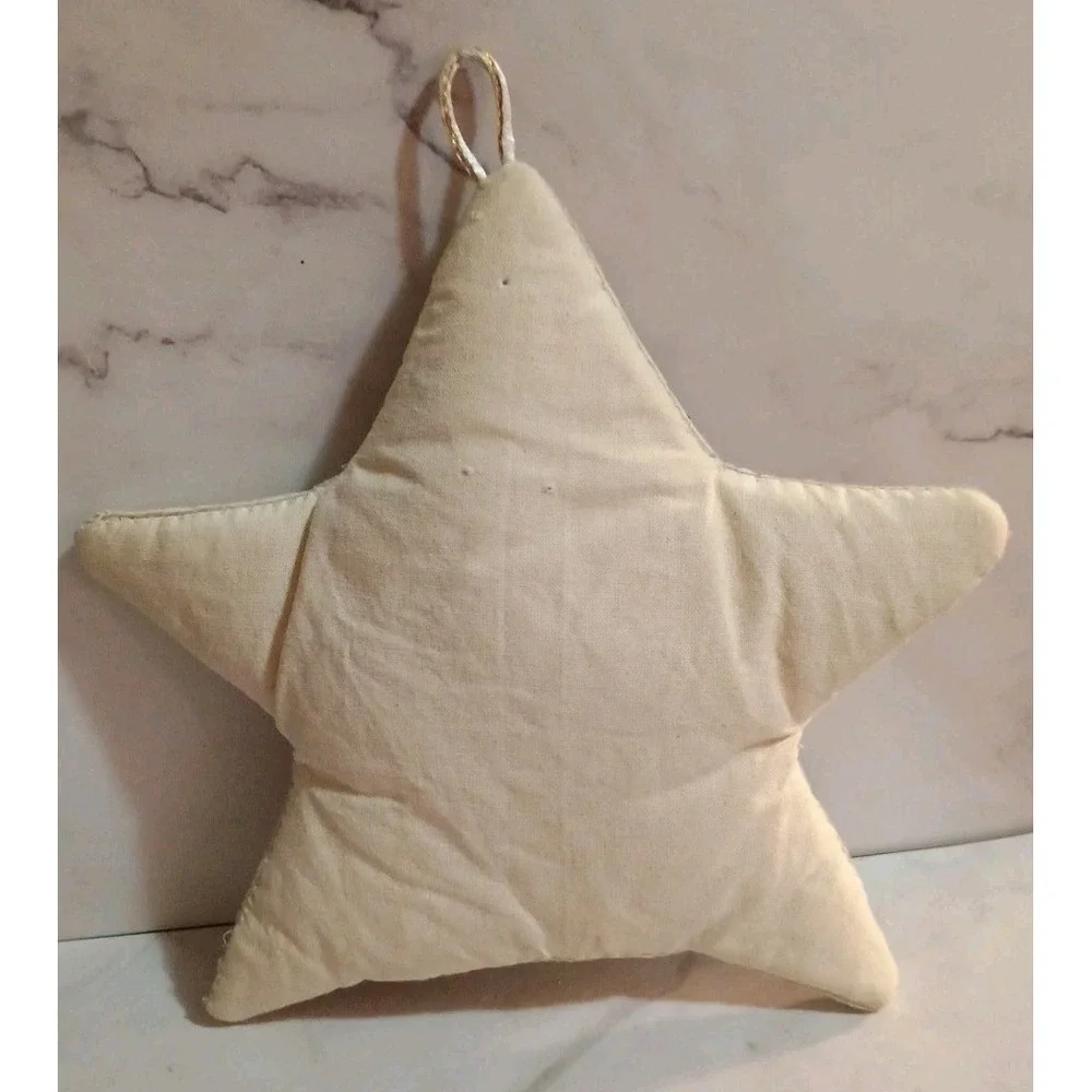 Vintage‎ Fabric Nativity Scene Star Tree Topper Metallic Vibrant Color Ornaments